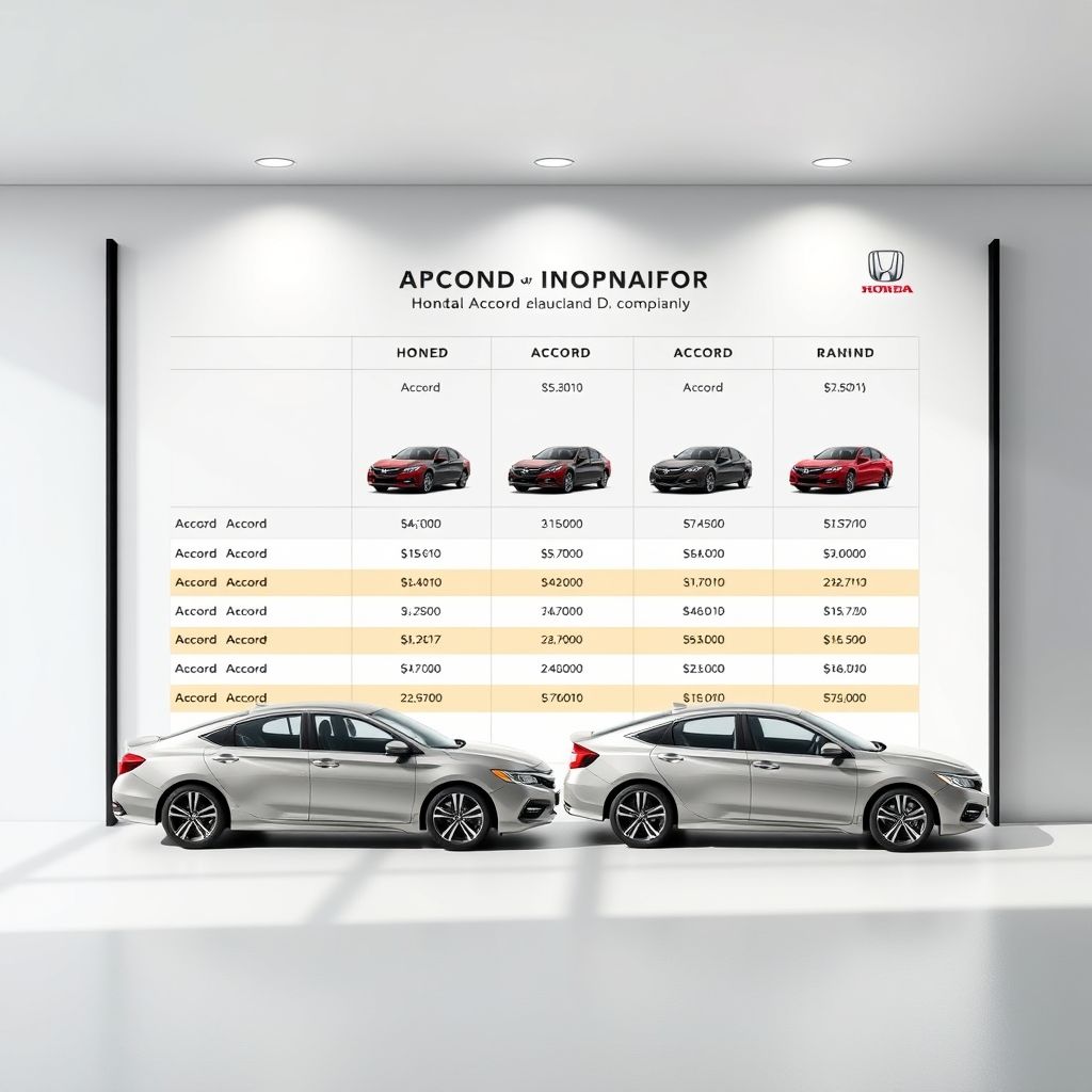 เปรียบเทียบราคา Accord ทุก รุ่น